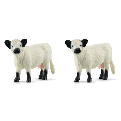 2PK Schleich Kids/Childrens Toy Figurine Galloway Cow 3y+