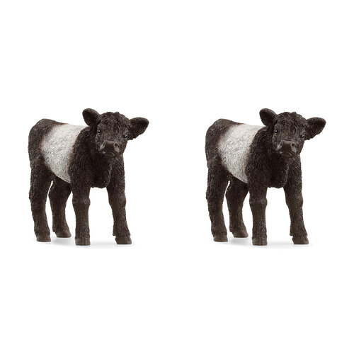 2PK Schleich Kids/Childrens Toy Figurine Galloway Calf 3y+