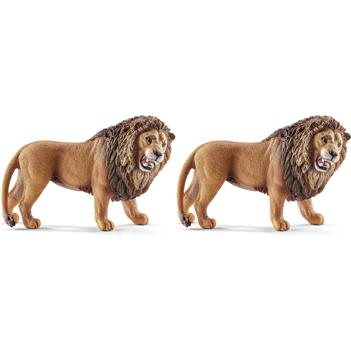 2PK Schleich 4.2'' Lion Roaring Animal Action Figure Kids Toy 3-8y