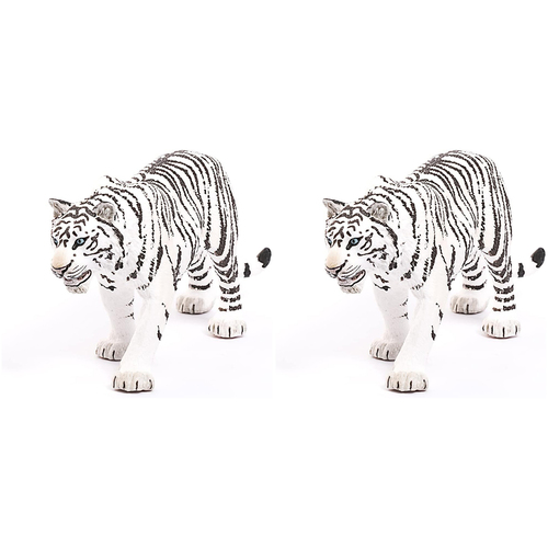 2PK Schleich 7.1'' White Tiger Animal Action Figure Kids Toy 3-8y