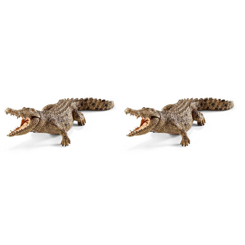 2PK Schleich Kids/Childrens Toy Figurine Crocodile 3y+