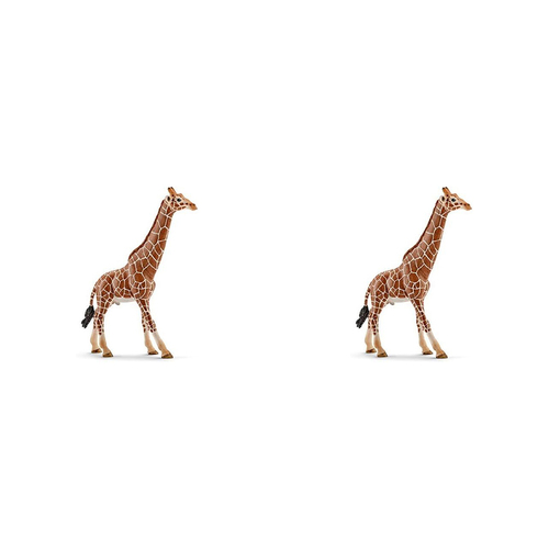 2PK Schleich 6.7'' Giraffe Male Animal Action Figure Kids Toy 3-8y