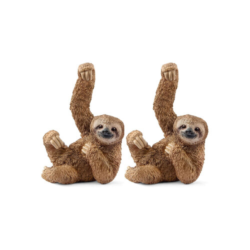 2PK Schleich Kids/Childrens Toy Figurine Sloth 3y+