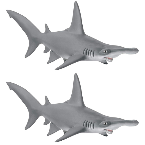 2PK Schleich Kids/Childrens Toy Figurine Hammerhead Shark 3y+