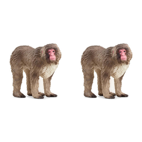 2PK Schleich Kids/Childrens Toy Figurine Japanese Macaque 3y+