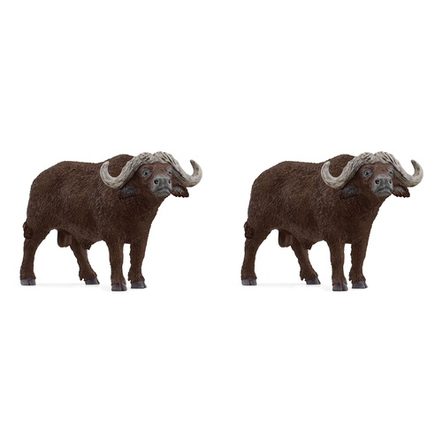 2PK Schleich 5.1'' African Buffalo Animal Action Figure Kids Toy 3-8y