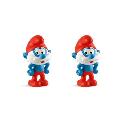 2PK Schleich Kids/Childrens Toy Figurine Papa Smurf 3y+