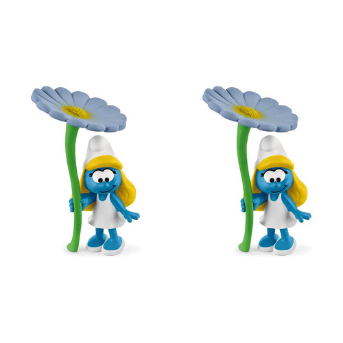 2PK Schleich Kids/Childrens Toy Figurine Smurfette with Flower 3y+