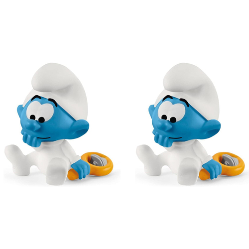 2PK Schleich Kids/Childrens Toy Figurine Baby Smurf 3y+