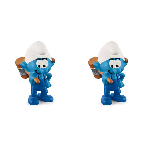 2PK Schleich Kids/Childrens Toy Figurine Handy Smurf 3y+