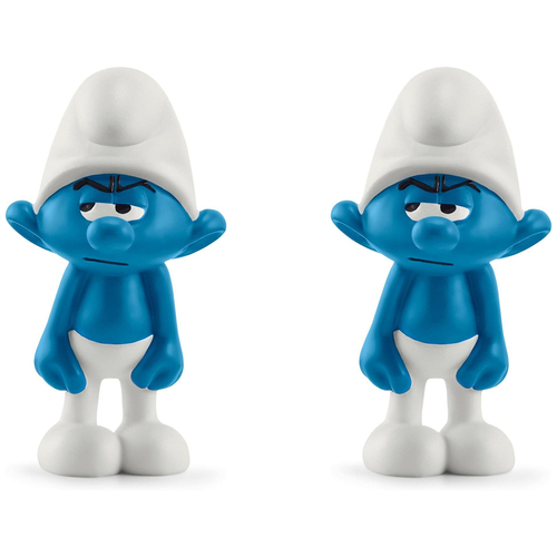 2PK Schleich Kids/Childrens Toy Figurine Grouchy Smurf 3y+