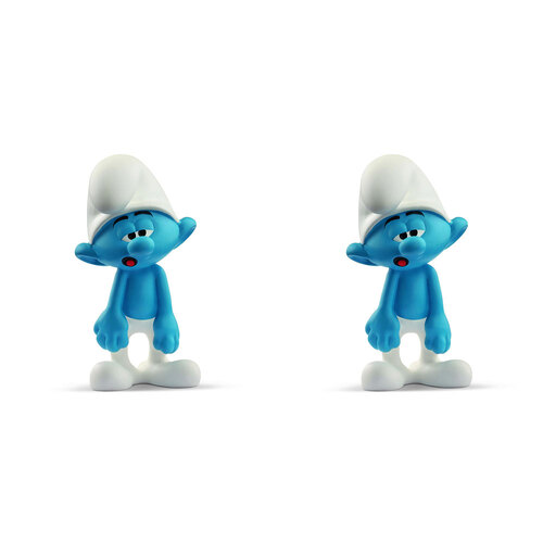 2PK Schleich Kids/Childrens Toy Figurine Dimwitty Smurf 7y+