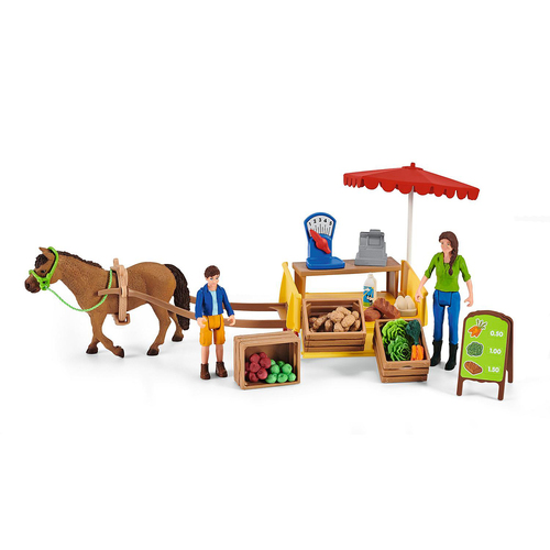 Schleich Kids/Childrens Toy Figurine Sunny Day Mobile Farm Stand 3y+