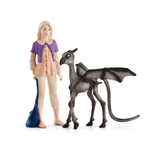 2pc Schleich Wizarding World 4.8'' Luna & Baby Thestral Figure Kids Toy 6+