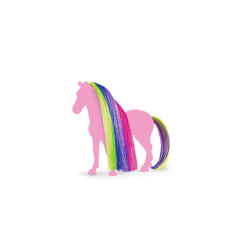 2pc Schleich Beauty Horse Hair/Mane & Tail Kids Toy Set Rainbow 3-8y