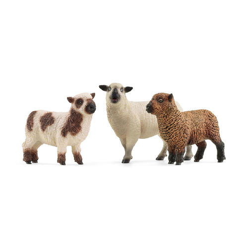 3pc Schleich 3.9'' Sheep Friends Action Figure Kids Toy Set 3-8y