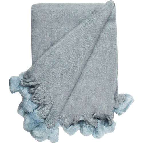 LVD Wool/Acrylic Throw Blanket 130x170cm - Prussian 