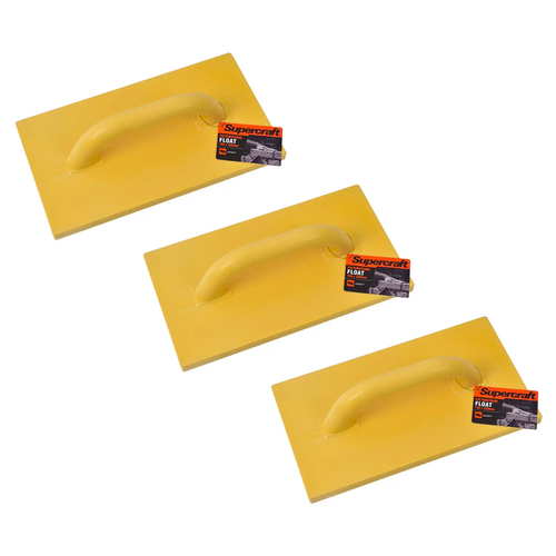 3PK Supercraft Polyurethane Light Weight Plasterers Float 180x320mm