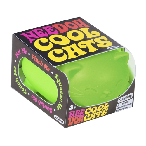 Schylling Cool Cats Nee Doh Squeeze Toy 8cm Assorted 3y+