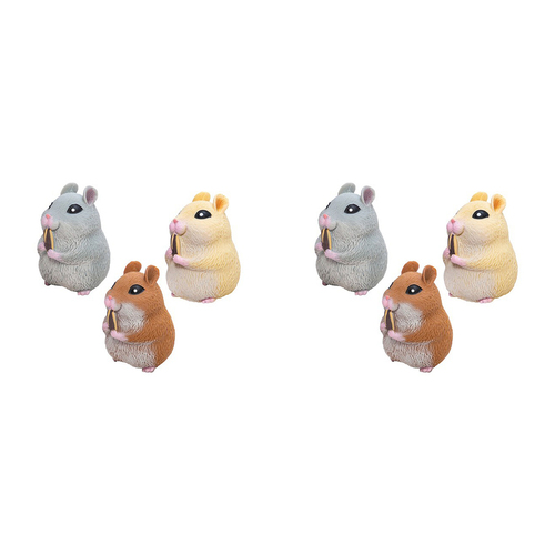 2PK Schylling Chonky Cheeks Hamster Kids Squeeze Toy 8cm Assorted 3y+