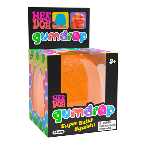 Schylling Nee Doh Gumdrop Kids Squeeze Toy 6cm Assorted 3y+