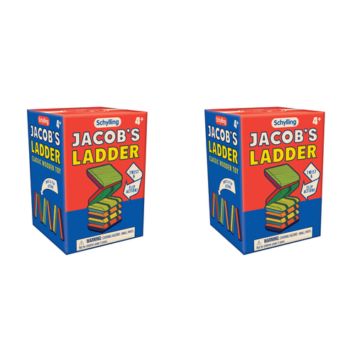 2PK Schylling Jacobs Ladder Kids Wooden Toy 9cm Assorted 4y+