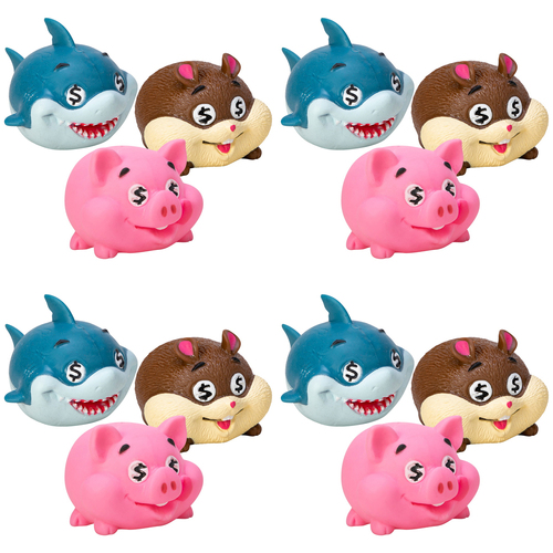 4PK Schylling Money Munchers Kids Toy 8cm Assorted 3y+