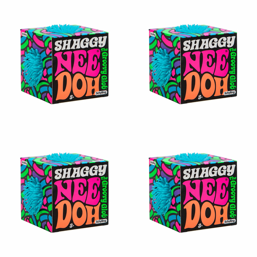 4PK Schylling Shaggy Nee Doh Squeeze Ball Kids 6cm Toy Assorted 3y+