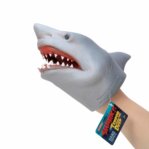 Schylling Stretchy Shark Hand Puppet Kids 15cm Toy 5y+