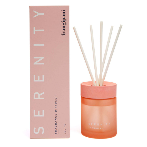 Serenity Coloured Core 200ml Reed Diffuser Fragrance - Frangipani