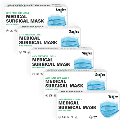 5PK Saniflex Saniflex Disposable Medical Mask Level 3