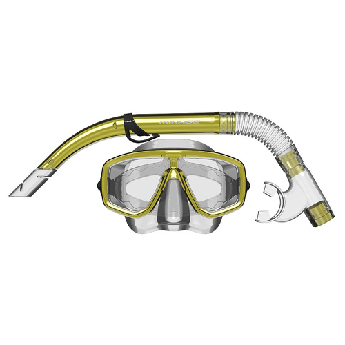 Mirage Cruise Silicone Mask and Snorkel Adult Yellow