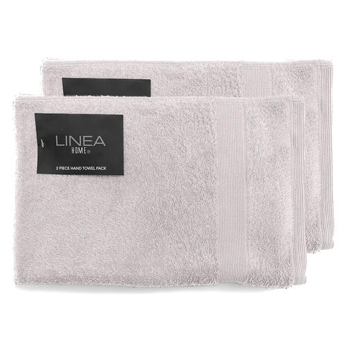 4pc Linea Home Hand Towel Pack 500GSM Stone