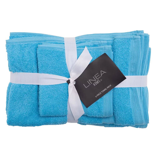 6pc Linea Home Towel Pack Peacock