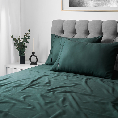 Sheraton King Single 1000 TC Cotton Rich Bed Sheet Set Teal