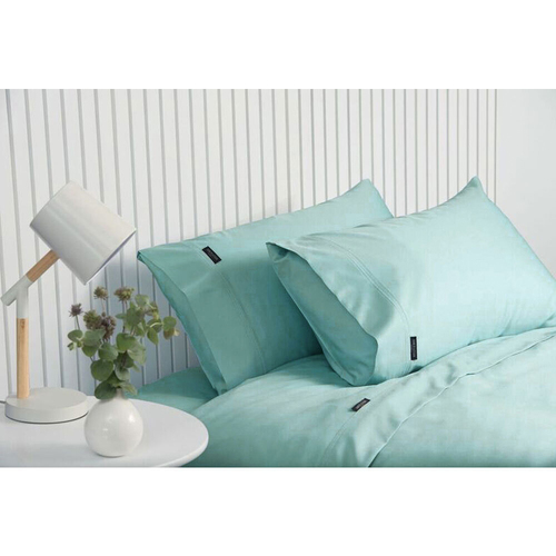 Sheraton Luxury 1000Tc Cotton Rich Queen Bed Sheet Set Aqua Foam