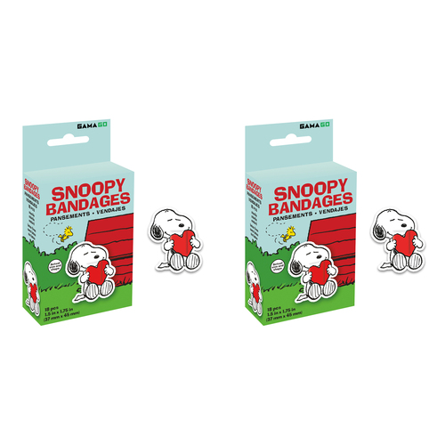 36pc Gamago Snoopy Bandages Kids/Children Band Aid 3.7x4.5cm