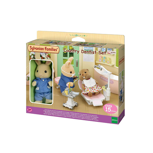 15pc Sylvanian Families Country Dentist Set Kids Miniature Toy 3y+