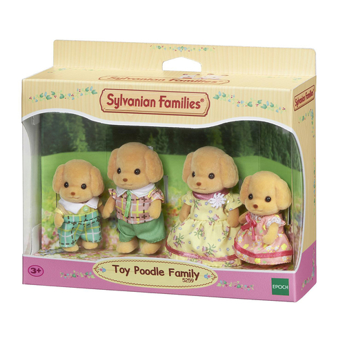 4pc Sylvanian Families Toy Poodle Family Kids Miniature Toy 3y+