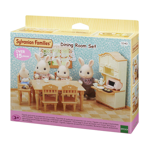 15pc Sylvanian Families Dining Room Playset Kids Toy 3+