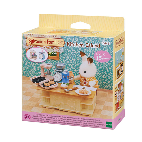 18pc Sylvanian Families Kitchen Island Kids Miniature Toy Play Set 3+