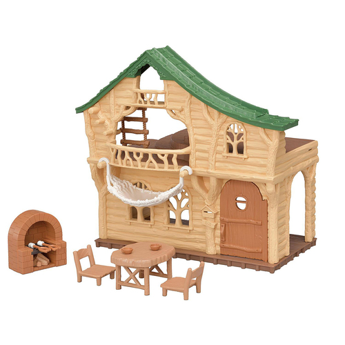 11pc Sylvanian Families Lakeside Lodge Kids Miniature Toy 3y+