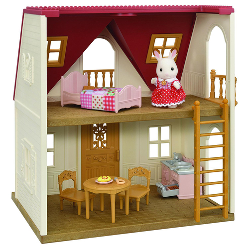 Sylvanian Families Red Roof Cosy Cottage Starter Home Kids Miniature Toy 3y+