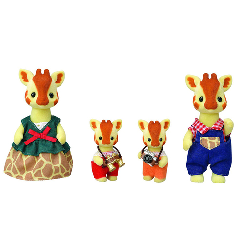 4pc Sylvanian Families Giraffe Family Kids Miniature Toy 3y+