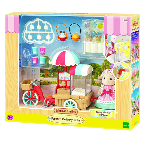 Sylvanian Families Popcorn Delivery Trike Kids Miniature Toy Set 3y+