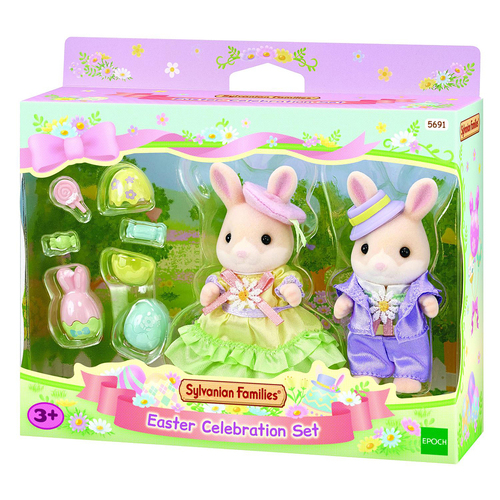 Sylvanian Families Easter Celebration Dolls w/ Accessories Kids 3+