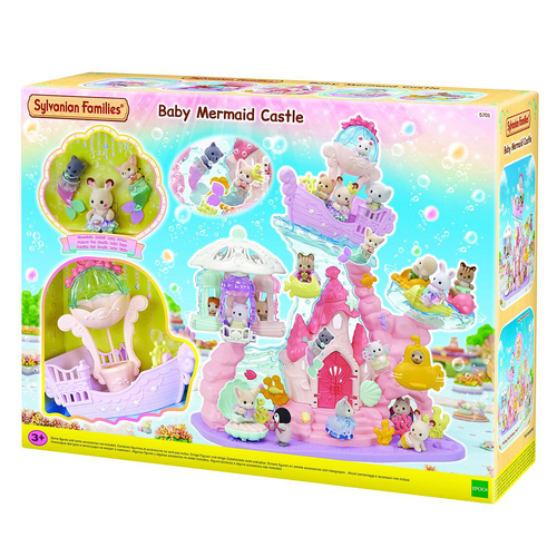 Sylvanian Families Baby Mermaid Castle Kids Miniature Toy Set 3y+