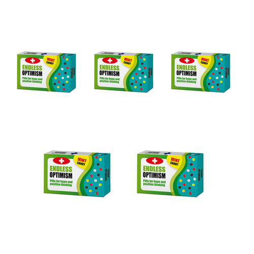 5PK Sweet First Aid Endless Optimism Mints Breath Candy 9x6cm