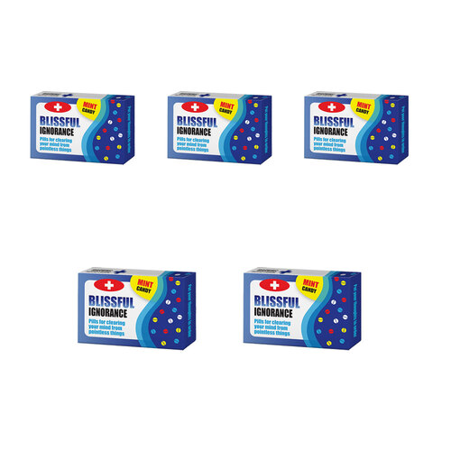 5PK Sweet First Aid Blissful Ignorance Mints Breath Candy 9x6cm