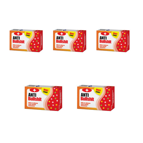 5PK Sweet First Aid Anti Bullsh*t Mints Breath Candy 9x6cm